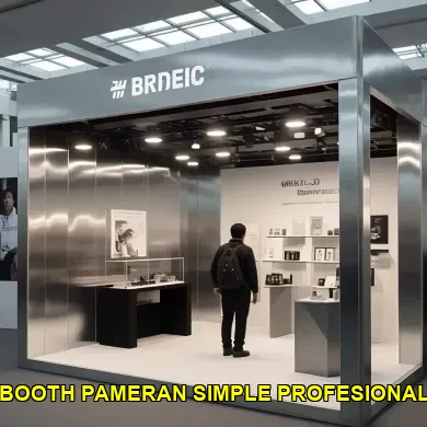 booth pameran simple profesional